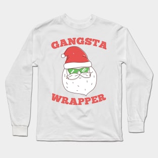 Gangsta Wrapper Santa Long Sleeve T-Shirt